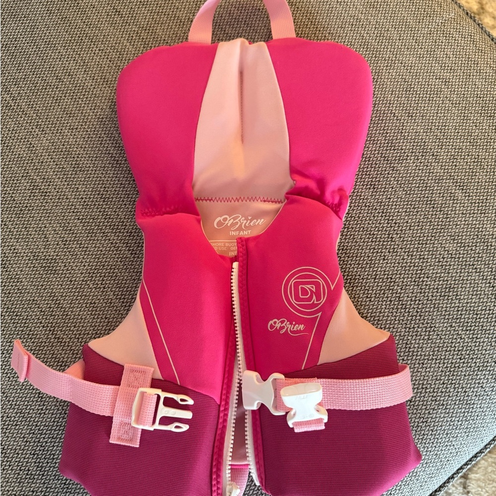O'Brien Pink Infant Life Jacket - Hot Pink & Light Pink